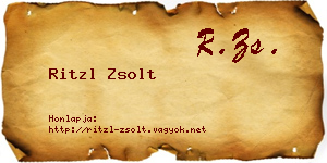 Ritzl Zsolt névjegykártya